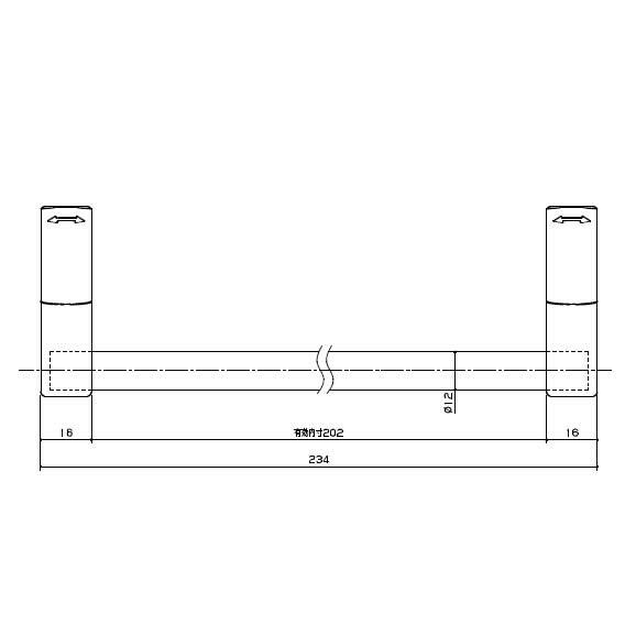 タオル掛けライン取っ手用 JUG30KYE3□ 【ネコポス発送】 爆買 : 住器