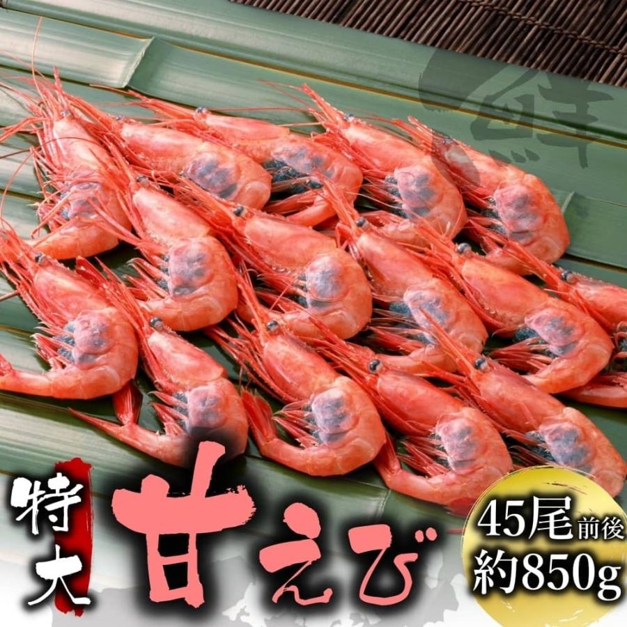 日本海産お刺身用 甘えび 850g前後約45尾入 甘エビ 大満足の特大サイズ