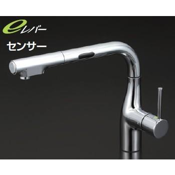 KVK L型シングルレバー式シャワー付混合栓（センサー付） 一般地用 KVK