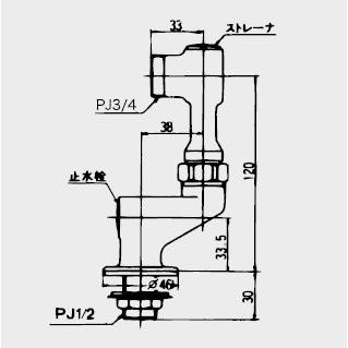 ZKM60S　KVK　水栓部品　立形ソケットセット（2個セット）