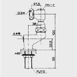 Z537　KVK　水栓部品　立形延長ソケット（2個セット）