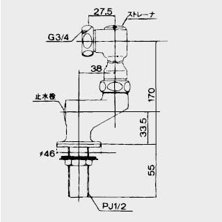 Z537L　KVK　水栓部品　立形延長ソケット（2個セット）｜jyuusetsu-do｜03