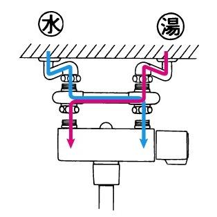 Z458　KVK　水栓部品　逆配管ソケット　取付ピッチ87〜102mm｜jyuusetsu-do｜02