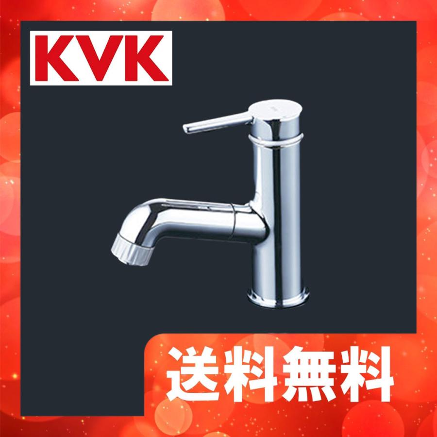 【未使用品】シングルシャワー付き混合水栓　KVK FSL210DEFT KVK FSL210DEFT KVK シングルシャワー付混合栓（eレバー） : 住
