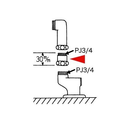 KVK Z454 KVK 水栓部品 立形ソケット用延長ジョイントセット（2個