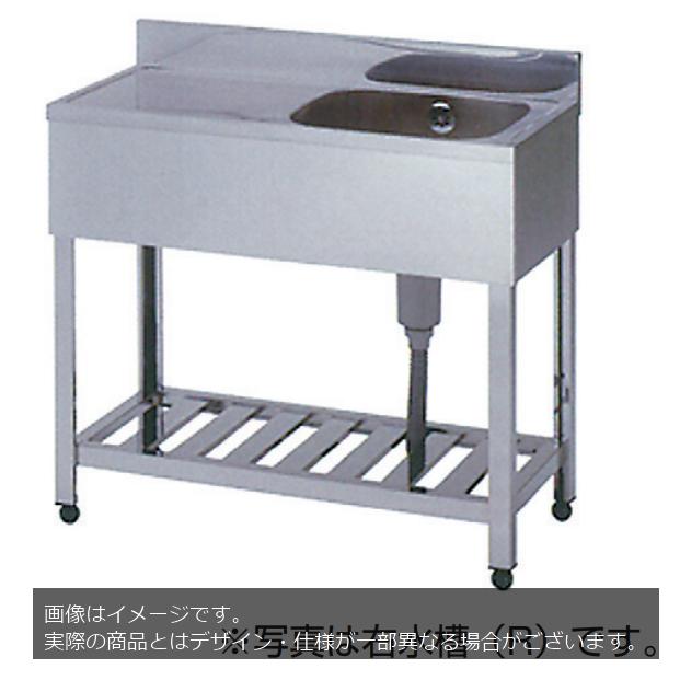 ステンレス　業務用 ☆地域限定送料無料☆工場整備品☆一槽シンク　幅900 業務用 厨房機器 - KS1-9060 900×600×高さ800 1槽式 シンク ステンレス 店舗用品