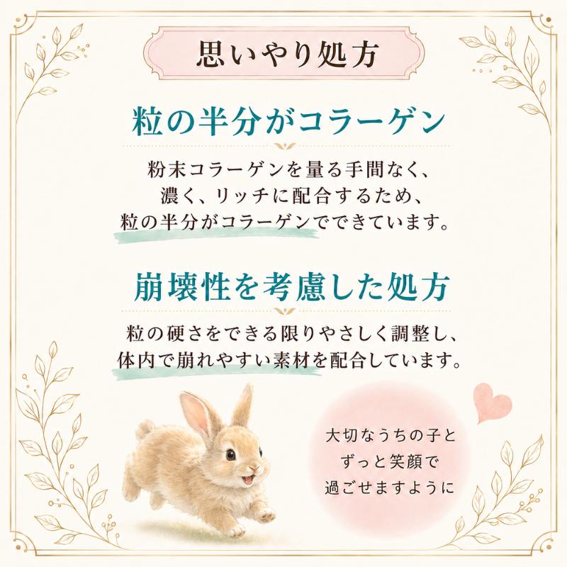 うさぎの関節に コラーゲンV.C＆グルコサミンMSM 商品 ペット用 栄養