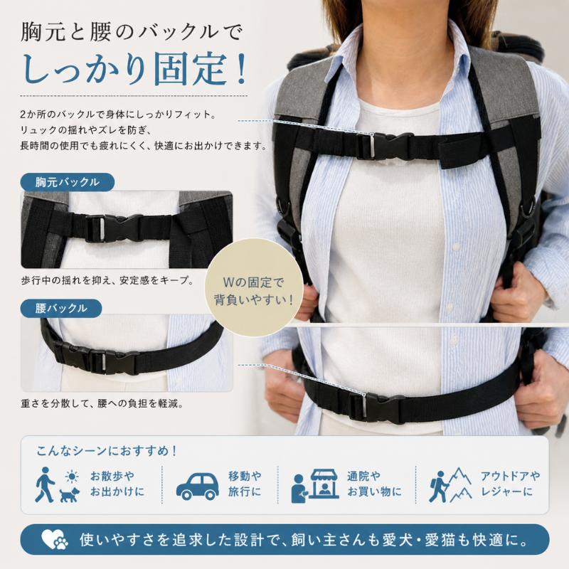 Daisukiデカリュック ダイスキデカリュック ペットキャリーバック LL Daisuki 犬猫用 デカリュック型 LLサイズ リュック型キャリー リュック