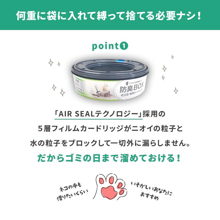 リターロッカーII 取替カートリッジ×3 litterlocker2 猫砂処理ボックス 消臭 litterlocker2cardridge