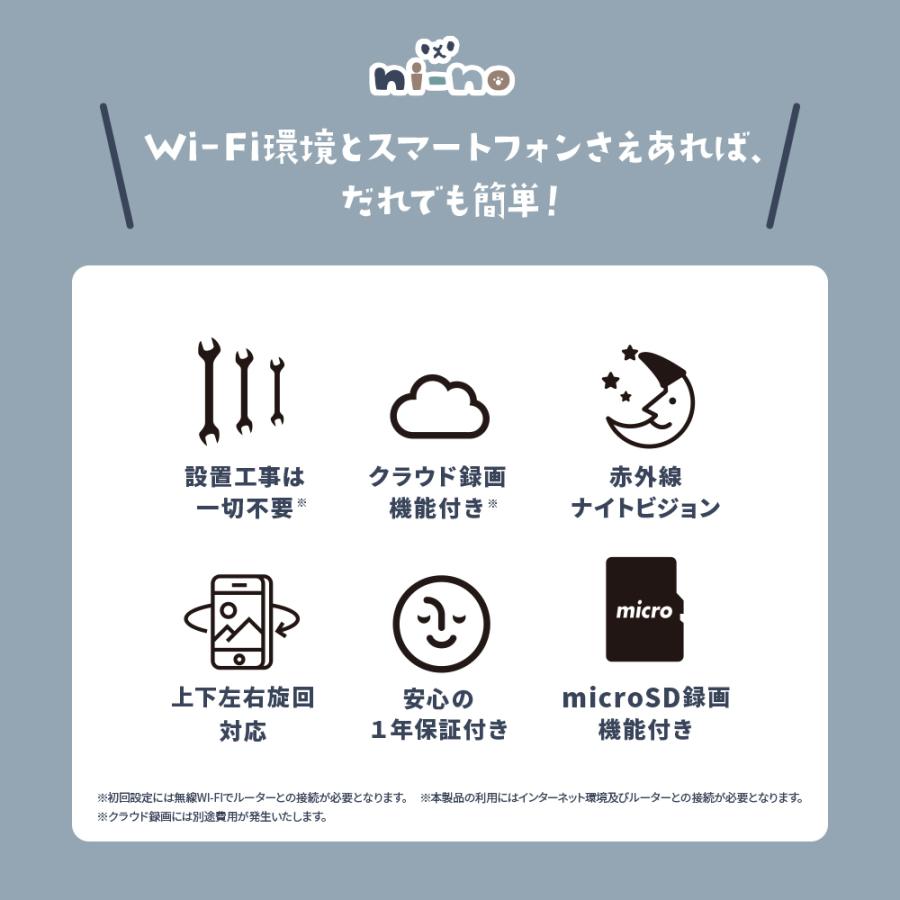 【新商品】お留守番カメラ ni-no ニーノ 日本メーカー製 温度計つき 