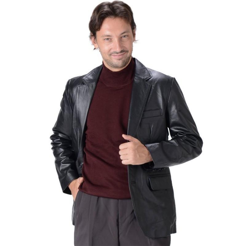 【本革】レザージャケット　牛革　短丈　ブラック　日本製　サイズM レザー ジャケット : くみあいショッピング - 通販 - Yahoo!ショッピング