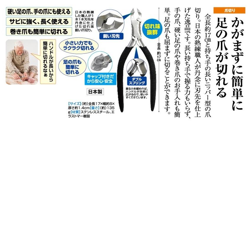 持ち手の長いニッパー爪切り 1個 A022 70 くみあいショッピング 通販 Yahoo ショッピング