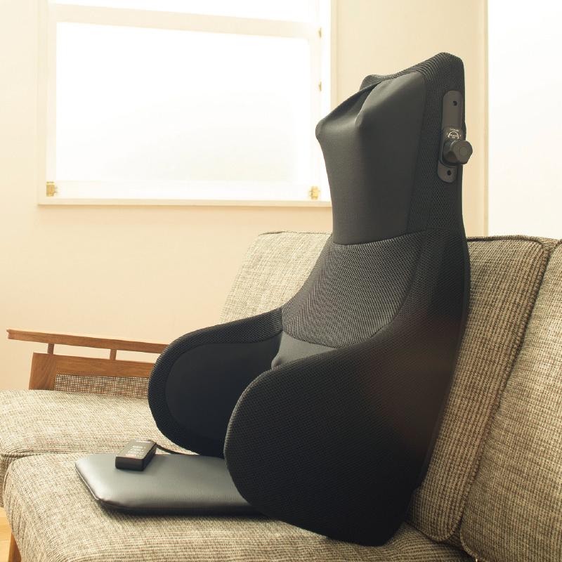 スライヴ シートマッサージャー 椅子 スライヴ マッサージャー マッサージ器 熟年時代社 マッサージチェア くつろぎ指定席 リクライニング エアーバッグ CHD-9120(BK) ブラック 正規品 マッサージ機 マッサージ器 マッサージャー  全身 首 肩 腰 おしり 太もも 足 脚 コンパクト 在宅ワーク スライヴ THRIVE 送料無料 | くらしのｅショップ