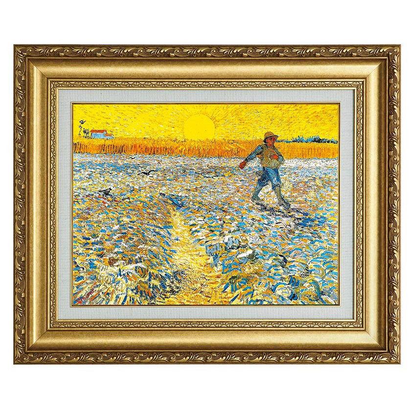 種まく人 6号 ゴッホの絵 立体複製名画 レプリカ 額付き 美術品 種まく人 6号 ゴッホの絵 立体複製名画 レプリカ 額付き 美術品