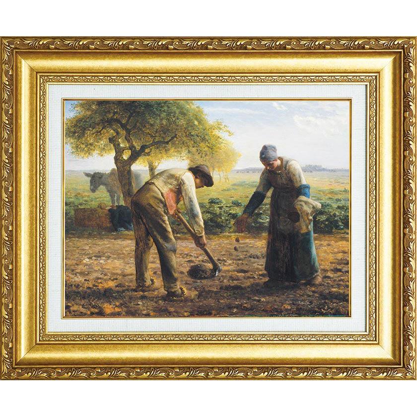 複製名画 馬鈴薯植え 立体複製名画 レプリカ 額付き 美術品 絵画 インテリア おしゃれ 壁掛け 壁飾り - 【工場】 アートの友社 ホーリ通信