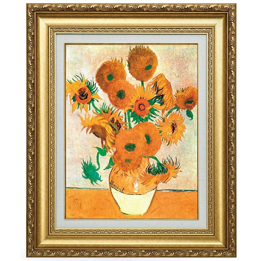 ゴッホ 作品 ひまわり F6号 立体複製名画 美術品 レプリカ 絵画 額付き インテリア アートの友社 A032 くみあいショッピング 通販 Yahoo ショッピング