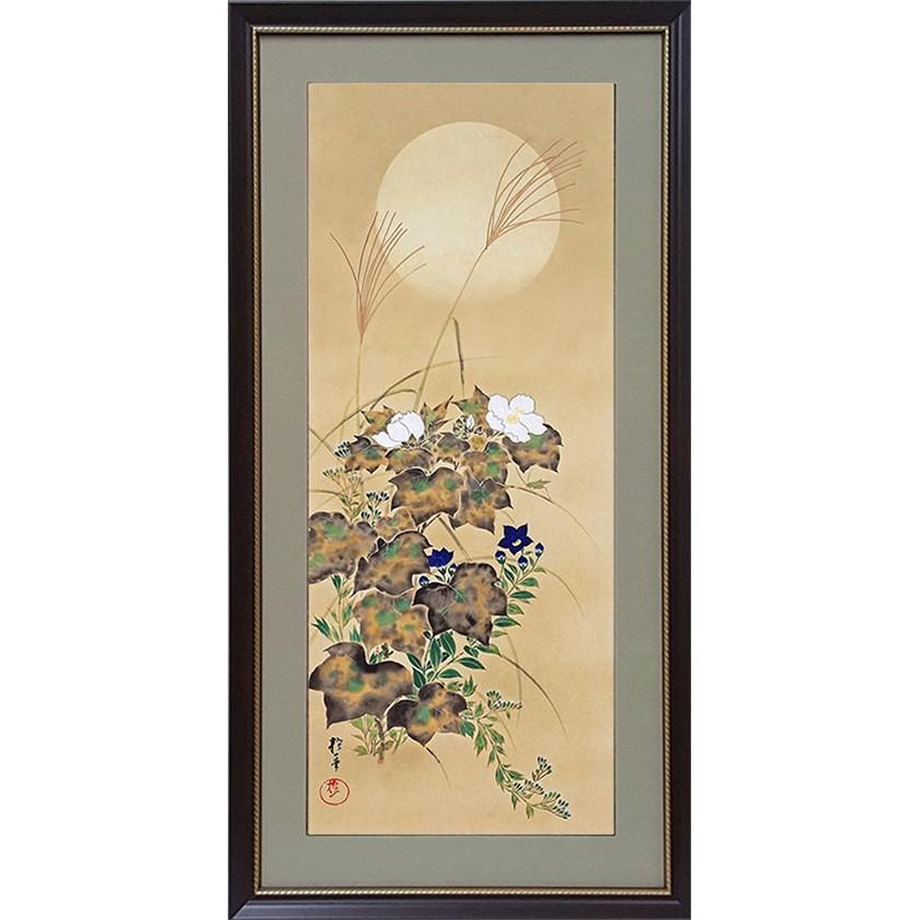 肉質油絵　横　F6　海　白壁　花　ヨーロッパ額装仕上げ品 肉質油絵 横 F6 海 ヨーロッパ 白壁 花 額装仕上げ品 肉質油絵