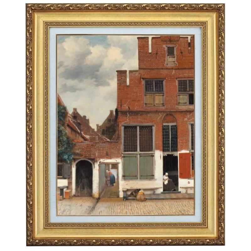 数量限定 特売 フェルメール 小路 F10号 立体複製名画 美術品 インテリア 正規販売代理店 Greenzonwheelz Com