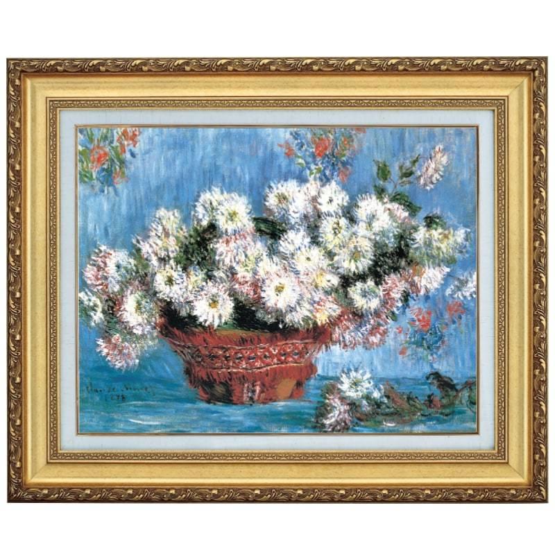 楽天市場 モネ 作品 菊の花 F6号 立体複製名画 美術品 レプリカ 絵画 額付き インテリア アートの友社 安心の定価販売 Nooitmeergrasmaaien Be
