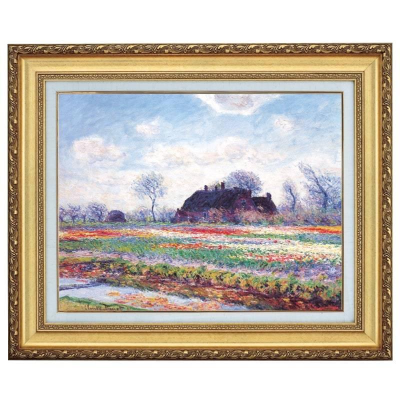 高知インター店 モネ 作品 サッセンハイムのチューリップ花畑 F6号 立体複製名画 美術品 レプリカ 絵画 額付き インテリア アートの友社 楽天市場 Homeofmalones Com