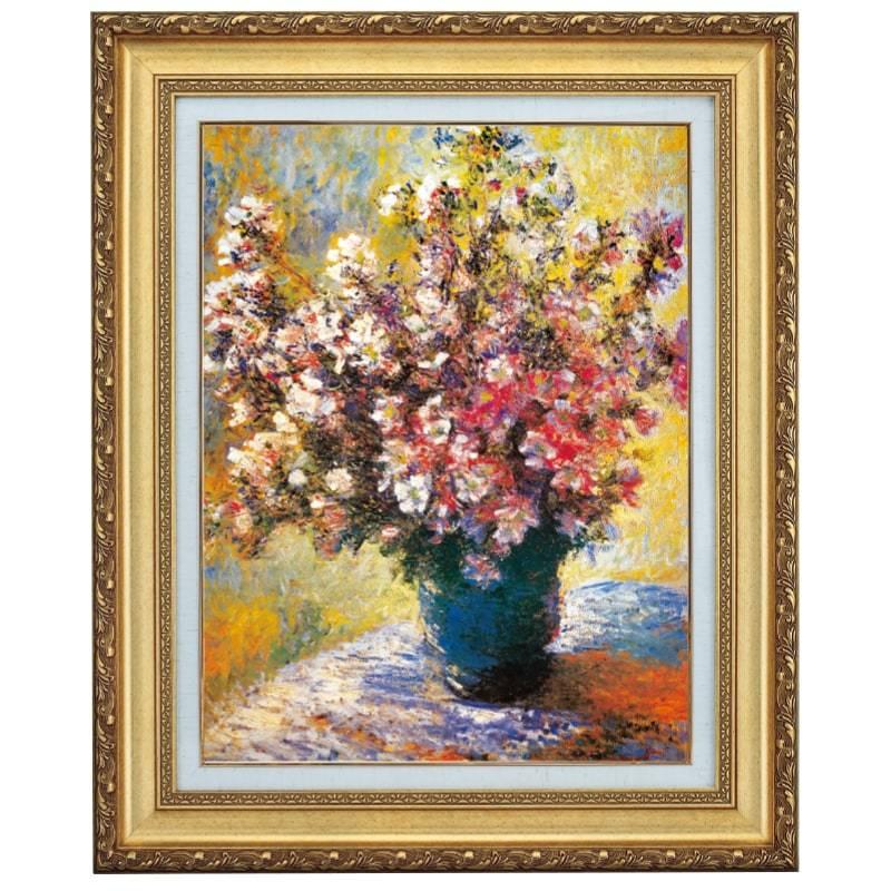 モネ 作品 花瓶の花 F6号 立体複製名画 美術品 レプリカ 絵画 額付き インテリア アートの友社 A032 くみあいショッピング 通販 Yahoo ショッピング