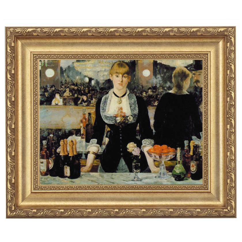 最新情報 マネ フォリー ベルジェールのバー F4号 立体複製名画 美術品 レプリカ 絵画 額付き インテリア アートの友社 免税 店 Www Lasertechsrl Eu