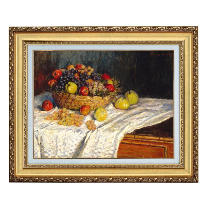モネの絵 モネ ブドウがある静物 10号 立体複製名画 レプリカ 額付き 美術品 絵画 インテリア おしゃれ 壁掛け 壁飾り - アートの友社 ホーリ通信
