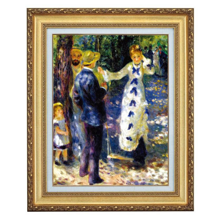 ルノアール絵画　レプリカ　額縁入り ルノワール ルノアール ぶらんこ 6号 オルセー美術館 立体複製名画
