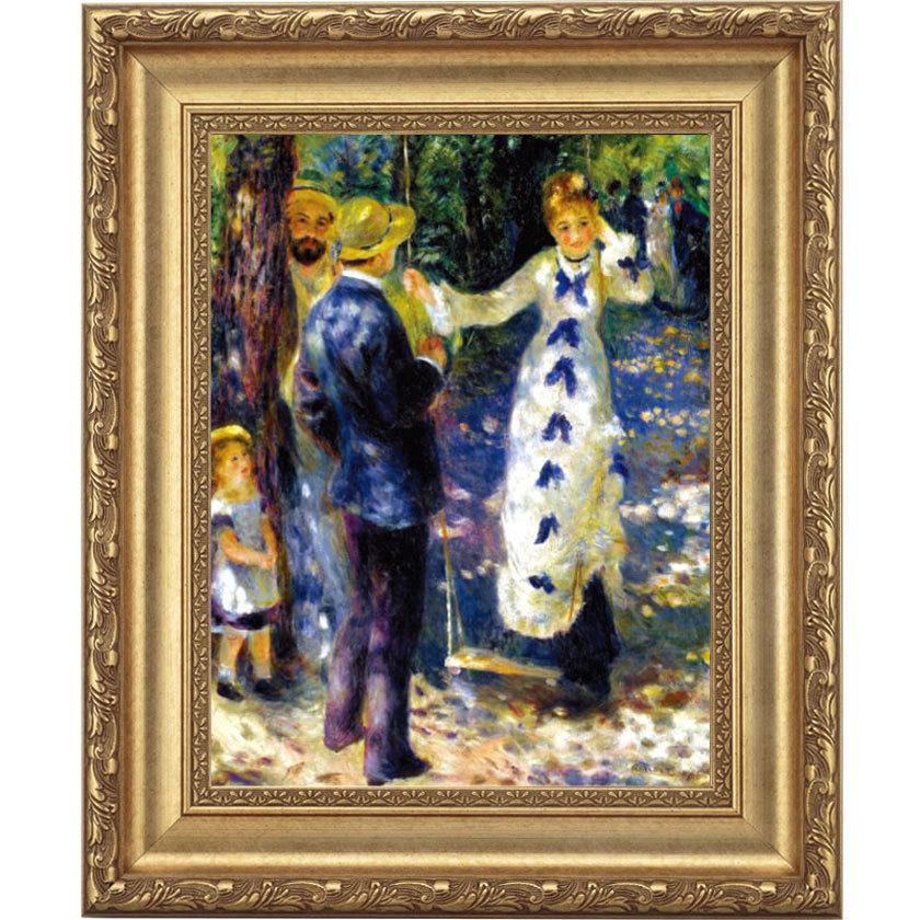 ルノワール ルノアール ぶらんこ 4号 立体複製名画 レプリカ 額 ルノワール ルノアール ぶらんこ 4号 立体複製名画 レプリカ 額