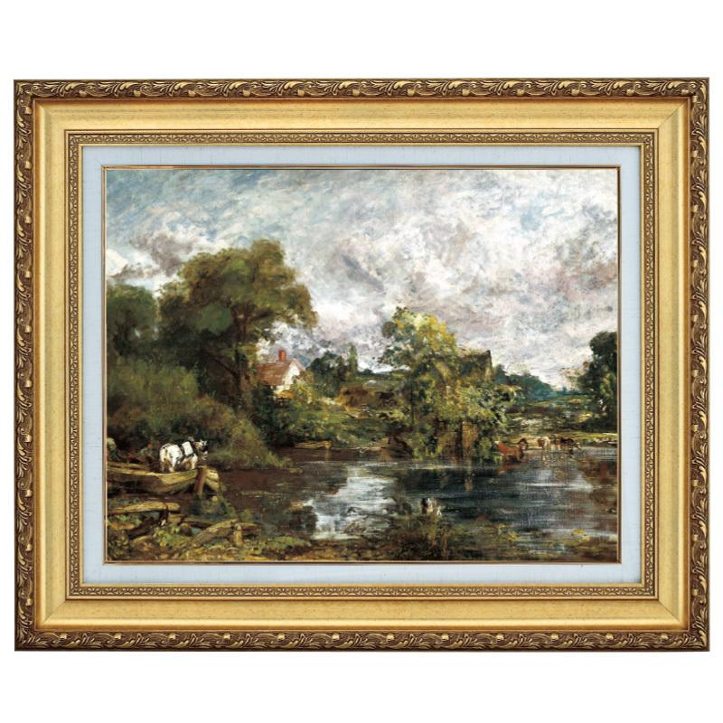 コンスタブル 絵画 ホワイトホース 10号 立体複製名画 レプリカ 額付き 美術品 絵画 インテリア おしゃれ 壁掛け 壁飾り - アートの友社 ホーリ通信