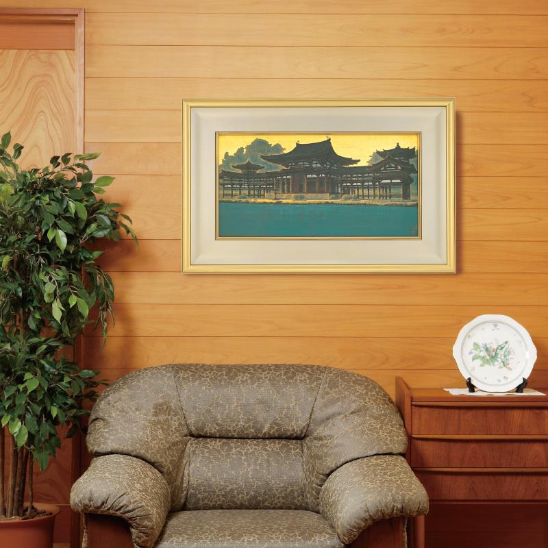 日本画 額付き#日本画#岩絵具#額縁付き#japan#インテリア