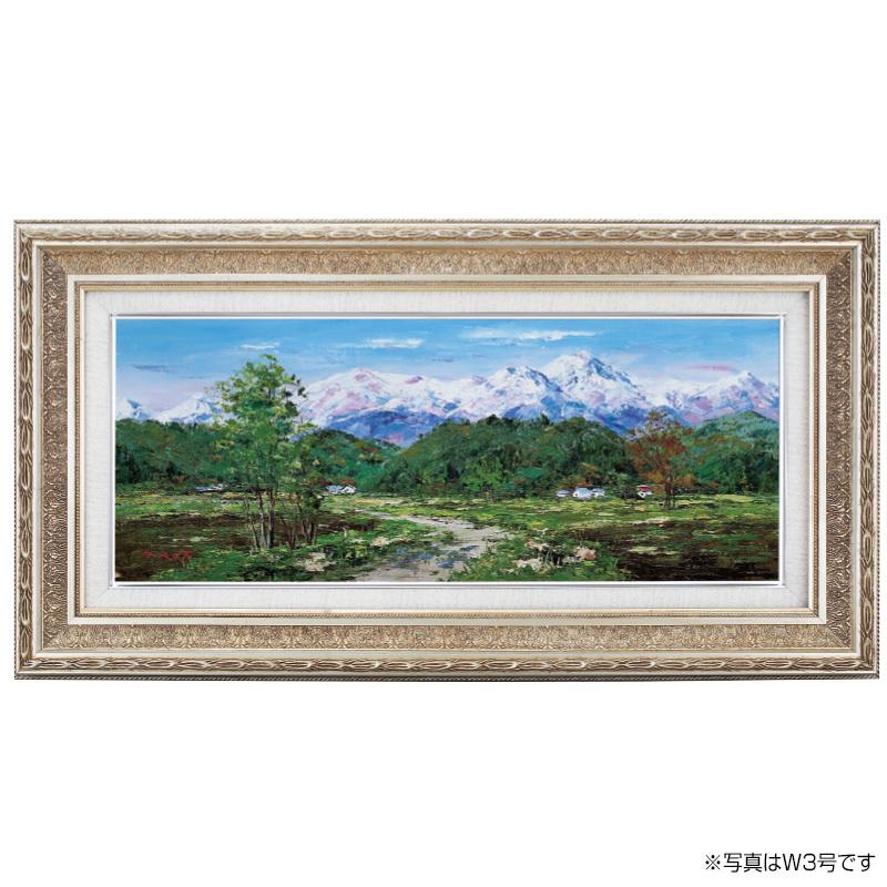 大雪山 西村拡人 WF6号 肉筆油彩画 壁掛け インテリア - アートの友社 ホーリ通信