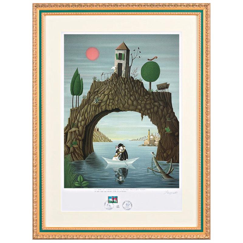 レイモン・ペイネ 夏のボート遊び 美術品 リトグラフ 絵画 インテリア おしゃれ 壁掛け 壁飾り -アートの友社