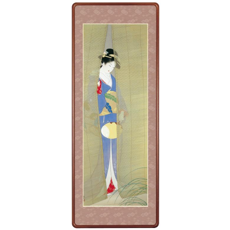 上村松園 四季美人 夏『夕べ』高級額 : くみあいショッピング - 通販