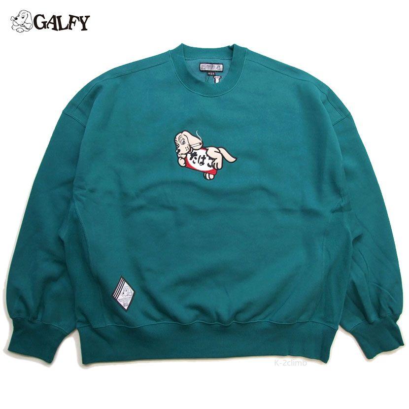 ガルフィー GALFY メンズ長袖スウェット 144030 ビックシルエット　刺しゅう　ヤニラバーズ　煙草をくわえたガルフィ犬達_13