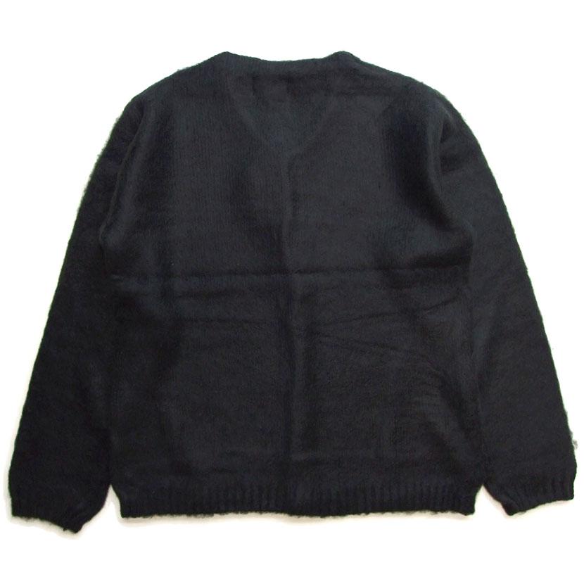UNIVERD72 黒 モヘアカーディガン L モヘアタッチニットカーディガン