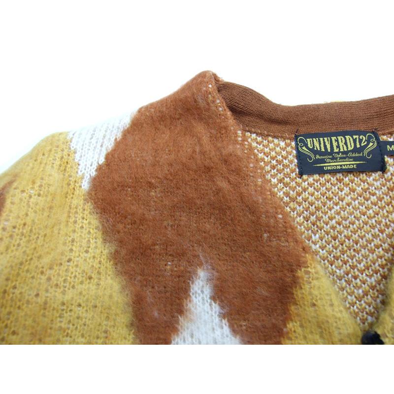 モヘア カーディガン UNIVERD72 ダイアモンド キレイめコーデ