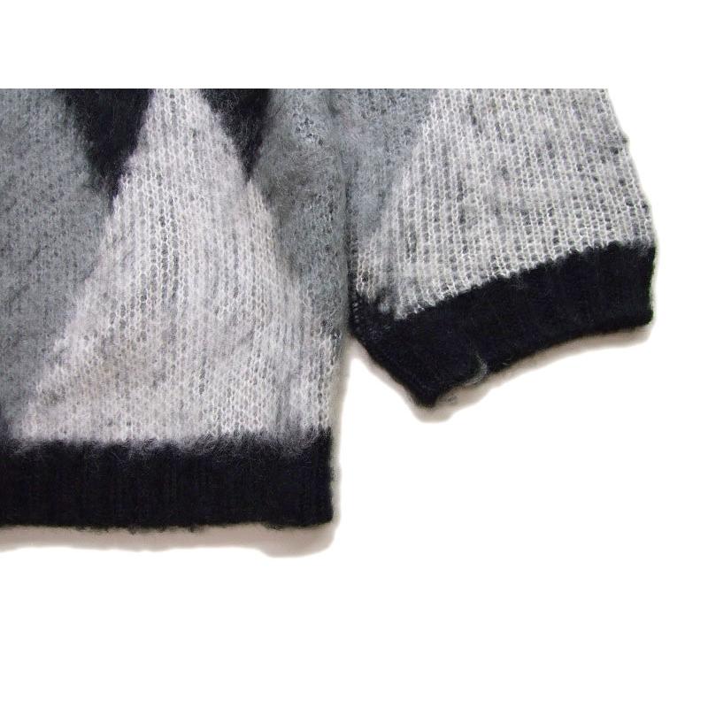 モヘア カーディガン UNIVERD72 ダイアモンド キレイめコーデ