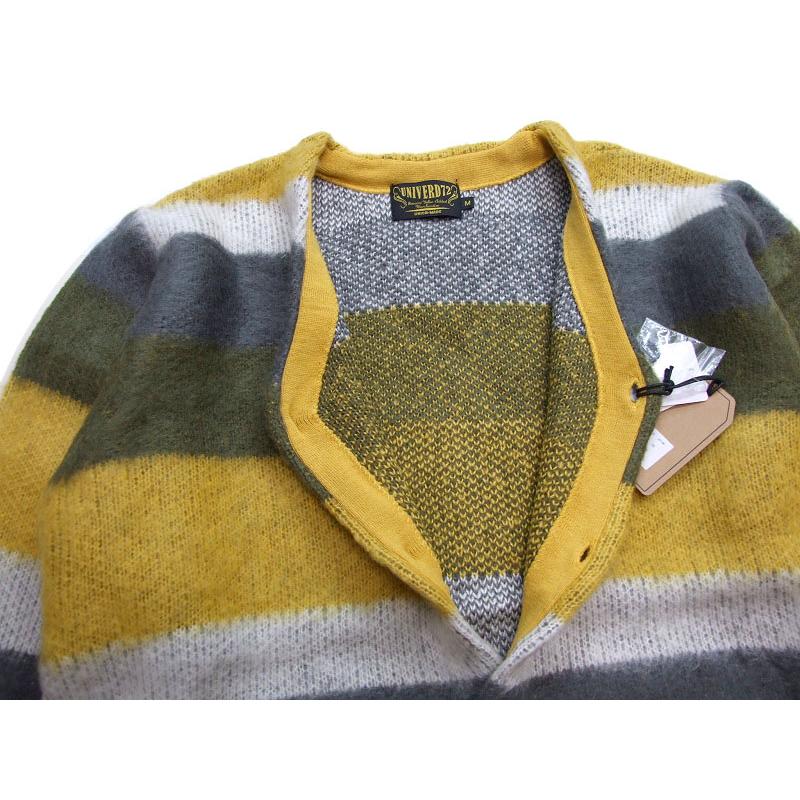 モヘア カーディガン UNIVERD72 ボーダー 22136 キレイめコーデ