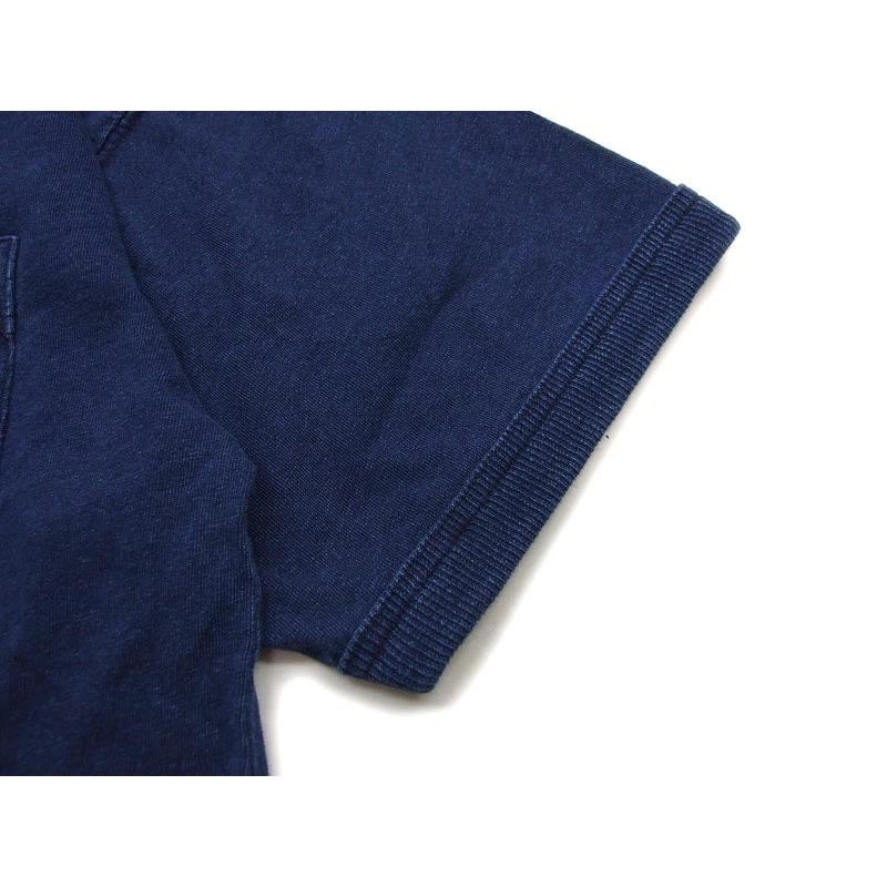Tシャツ 濃紺 HOUSTON インディゴ染め ポケットtシャツ 染が美しい メンズ半袖Tシャツ ヒューストン 22197 クルーネック　ポイントアップ中 |  | 05