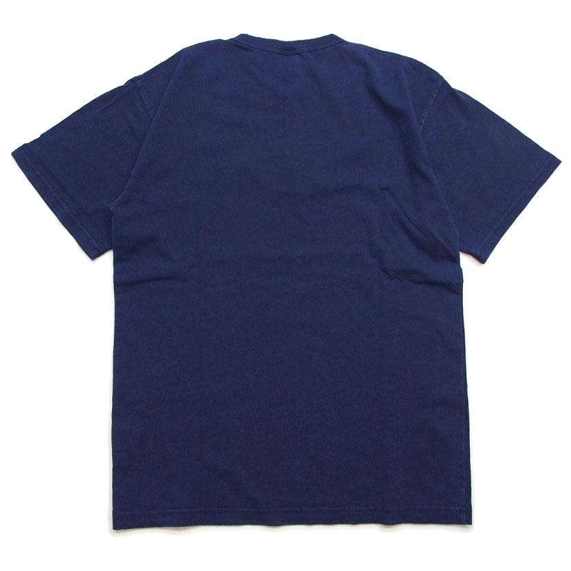 HOUSTON ヘンリーネックTシャツ 濃紺 インディゴtシャツ HOUSTON ヘンリーネックTシャツ 濃紺 インディゴtシャツ