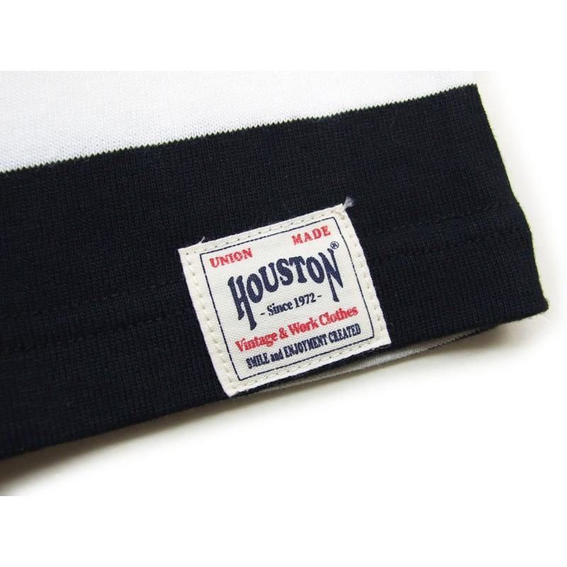 HOUSTON ボーダー Tシャツ 22273 ヘンリーネックTシャツ 半袖 BORDER H/N TEE　8オンス メンズ　ヘンリーネック 半t　ポイントアップ中 |  | 05