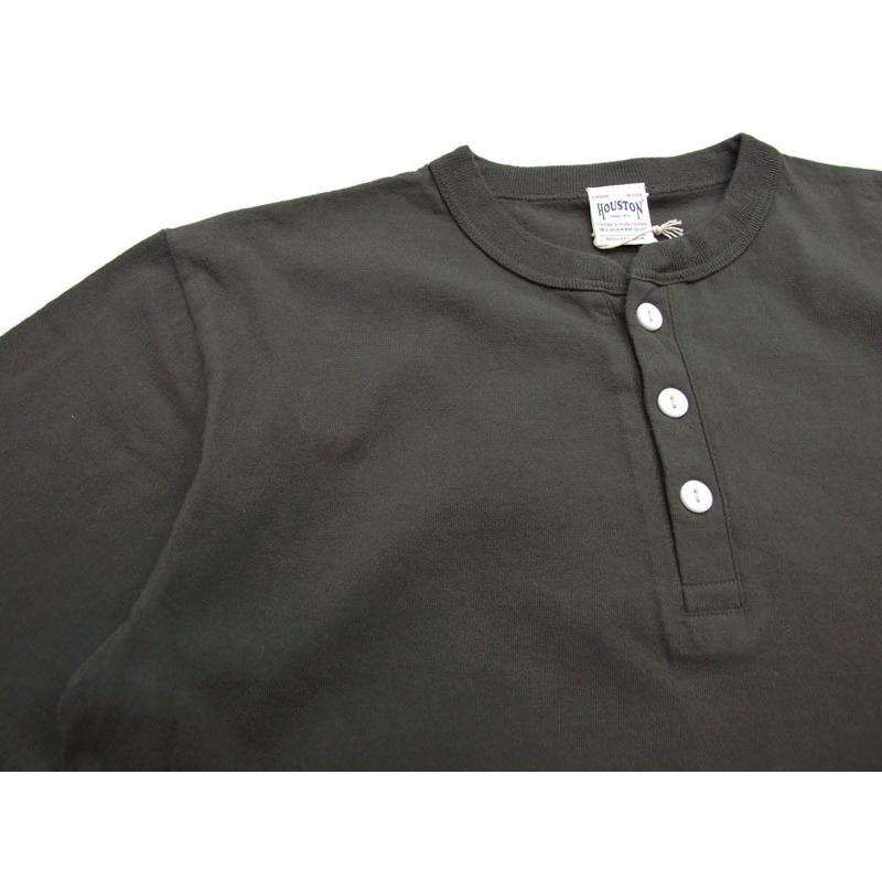 HOUSTON ヘンリーネック Tシャツ 22297 HOUSTON ピグメント ヘンリーtシャツ メンズ 半袖Tシャツ |  | 03