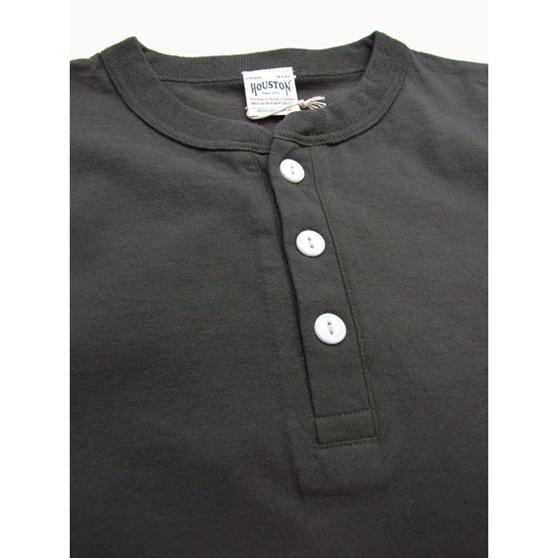 HOUSTON ヘンリーネック Tシャツ 22297 HOUSTON ピグメント ヘンリーtシャツ メンズ 半袖Tシャツ |  | 04
