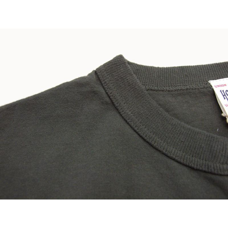 HOUSTON ヘンリーネック Tシャツ 22297 HOUSTON ピグメント ヘンリーtシャツ メンズ 半袖Tシャツ |  | 05