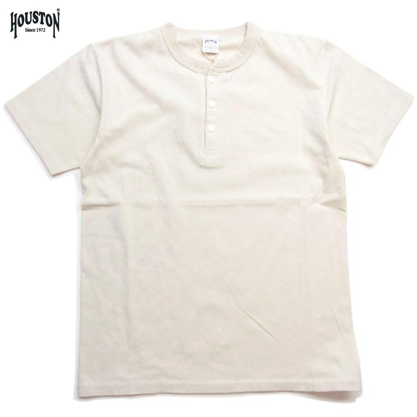 HOUSTON ヘンリーネック Tシャツ 22297 HOUSTON ピグメント ヘンリーtシャツ メンズ 半袖Tシャツ |  | 08