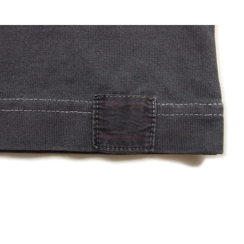 HOUSTON 半袖Tシャツ ピグメント ポケット クラックプリント 刺繍 半袖Tシャツ 22300 TIGER 7.6オンスのUSコットン　ポイントアップ中 |  | 06