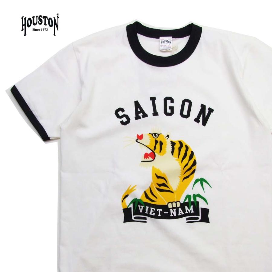 HOUSTON リンガー Tシャツ 22304 ヒューストン 半袖tシャツ 虎柄 ベトナム タイガー柄　ポイントアップ中 |  | 01