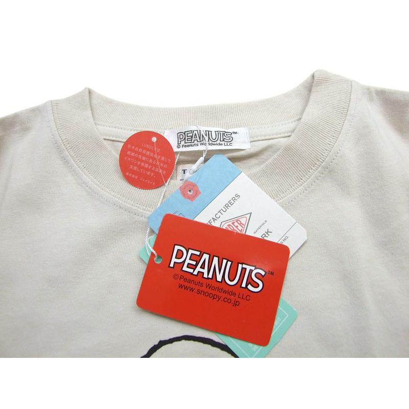 LUMBER 半袖Tシャツ スヌーピーと チャーリーブラウン Tシャツ 釣り