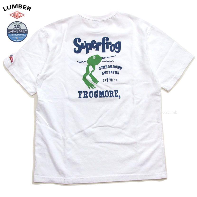 LUMBER 男女兼用 半t ルアー カエル 半袖Tシャツ 釣り フィッシング